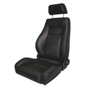 Jeep Wrangler Seat - Front - Rugged Ridge - Reclinable, High Back - Black Denim - `87-`02
